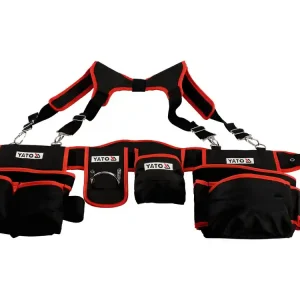 Dostępne od ręki PAS NARZĘDZIOWY NA SZELKACH Z DWIEMA ZAKŁADANYMI SAKWAMI