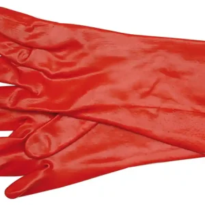 Tani RĘKAWICE GUMOWANE /CZERWONE/