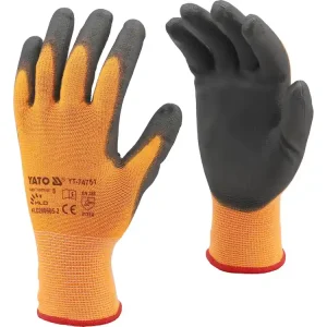 RĘKAWICE OCHRONNE POWLEKANE PU Z POWŁOKĄ DO OBSŁUGI SMARTFONA ROZMIAR 8 Super okazja