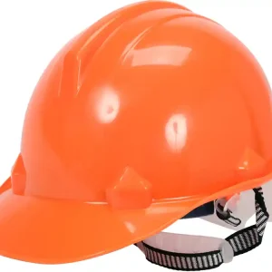 KASK OCHRONNY POMARAŃCZOWY HDPE Nowy