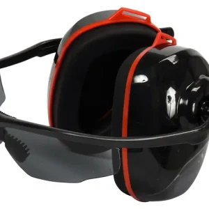 NAUSZNIKI PRZECIWHAŁASOWE ZINTEGROWANE Z OKULARAMI SZARE Tylko dziś