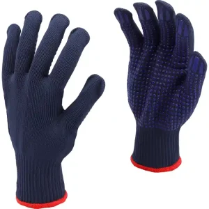 Promocja RĘKAWICE BAWEŁNIANO - POLIESTROWE, NAKRAPIANE, GRANATOWE, ''PSD''