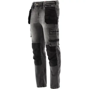 SPODNIE ROBOCZE MONTERSKIE STRETCH JEANS STEEL GREY ROZM. 2XL Wybór klientów