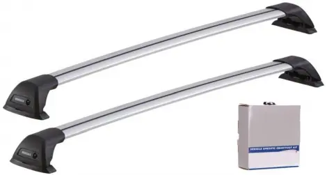 Wyjątkowa oferta Bagażnik dachowy Yakima belki FlushBar Srebrny Chevrolet Captiva (C100/C140) 2006->2018 5 drzwi suv