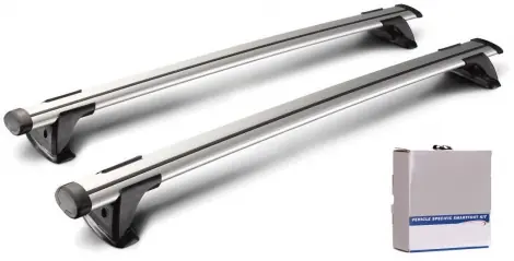 Tylko dziś Bagażnik dachowy Yakima belki ThruBar Srebrny Audi A6 (C7) 2011->2018 4 drzwi sedan