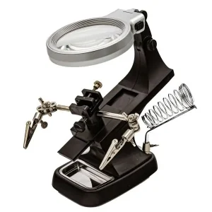 Trzecia ręka, stacja, uchwyt do lutowania + Lupa Z Podświetleniem LED Dodaj do koszyka