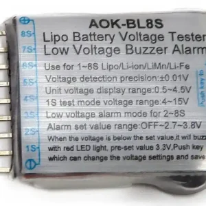 Tester pakietów LiPo/Li-Ion/LiMn/LiFe 1-8S z głośnym alarmem i LED Niska cena