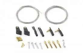 Nowy Linki sterów z uchwytami, snapem i orczykiem (2 komplety)