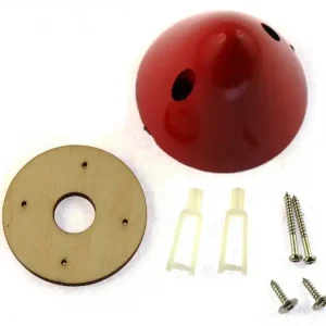 Łatwy zwrot Kołpak z elementami mocującymi śr. 44mm, wys. 40mm, wał 10mm