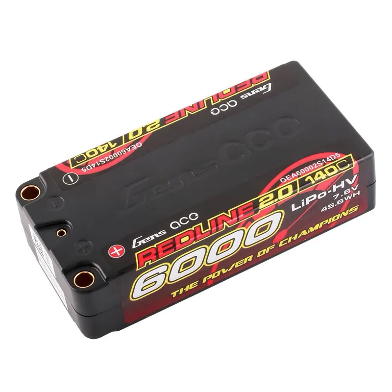 Akumulator Gens Ace Redline 6000mAh 7,6V 140C 2S2P HardCase HV Shorty Szybka dostawa