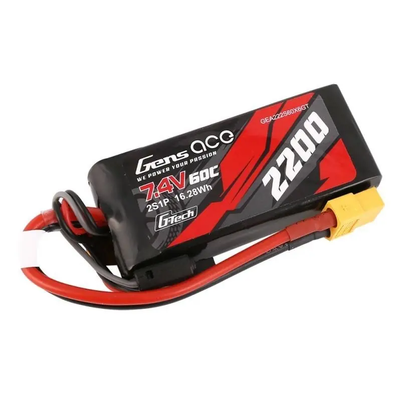 Szybka wysyłka Akumulator GensAce G-Tech LiPo 2200mAh 7.4V 60C 2S1P XT60