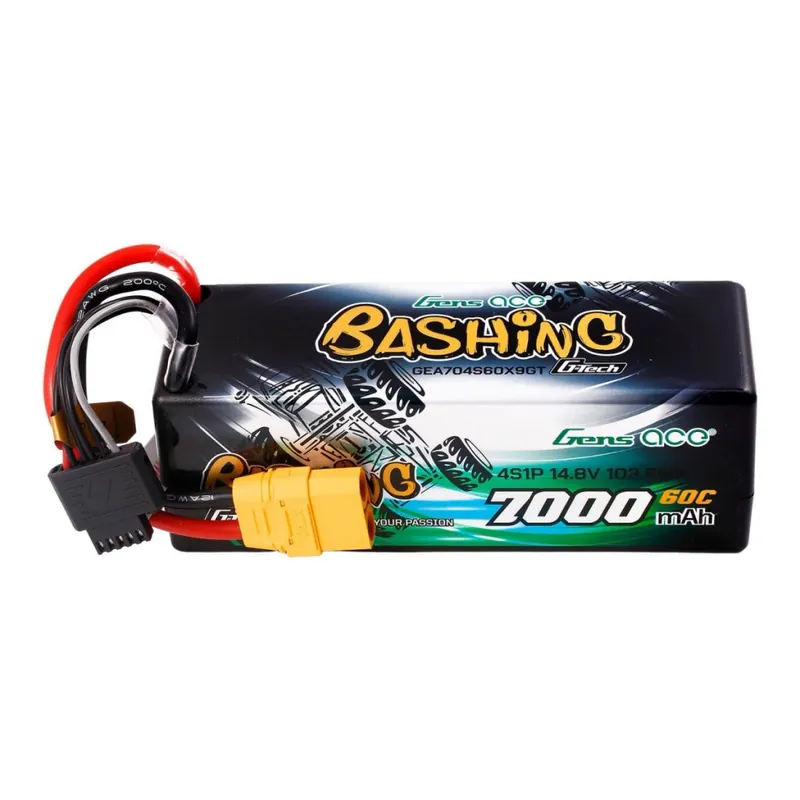 Sprawdź teraz Gens ace G-Tech 7000mAh 14.8V 60C 4S1P Lipo Battery Pack with XT90 Plug Bashing Series
