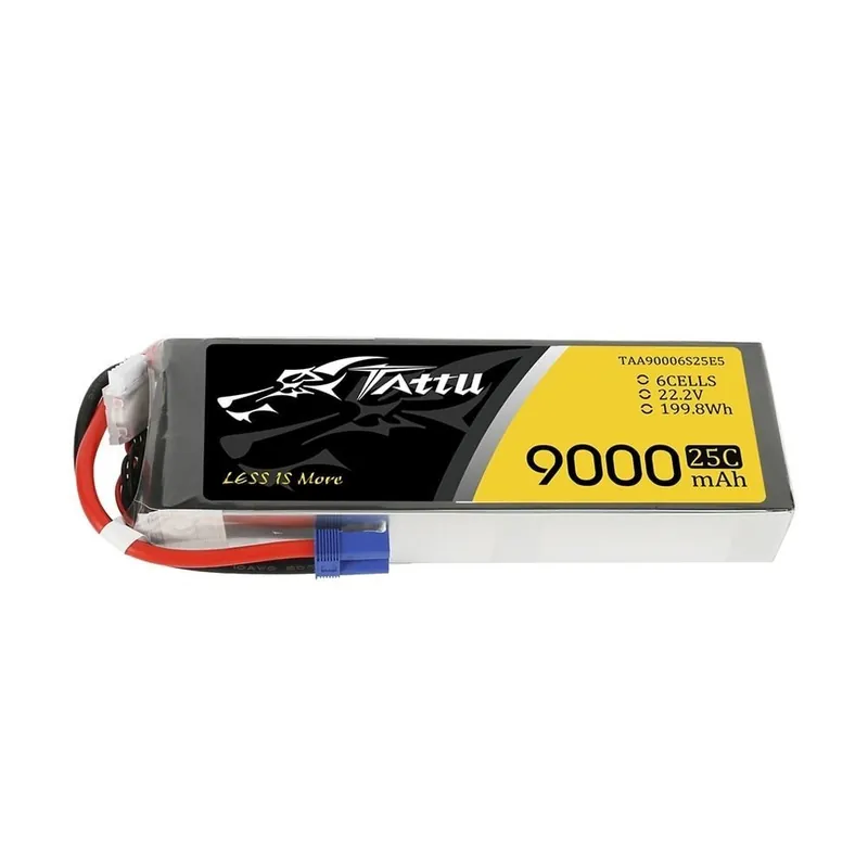 Akumulator TATTU 9000mAh 22.2V 25C 6S1P Lipo Battery Pack with EC5 Popularny