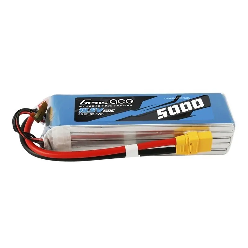 Akumulator Gens ace 5000mAh 18.5V 60C 5S1P Lipo Pack with XT90 Wybór klientów