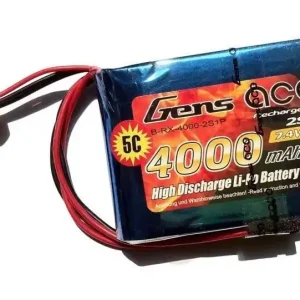 Łatwy zwrot 4000mAh 7.4V 5C RX Gens Ace - odbiornikowy