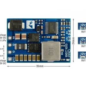 Ostatnie sztuki Regulator napięcia SBEC Stepdown BEC12S-PRO 5/8/12V-5A