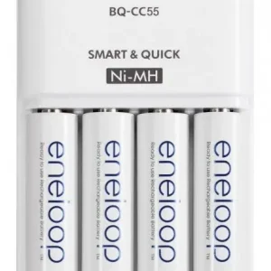 Ładowarka Eneloop BQ-CC55E Szybka + 4xAA Eneloop 1900mAh (AA/AAA) Dodaj do koszyka