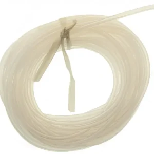 Silikonowy przewód paliwowy (paliwo żarowe) - 1m biały Wyprzedaż