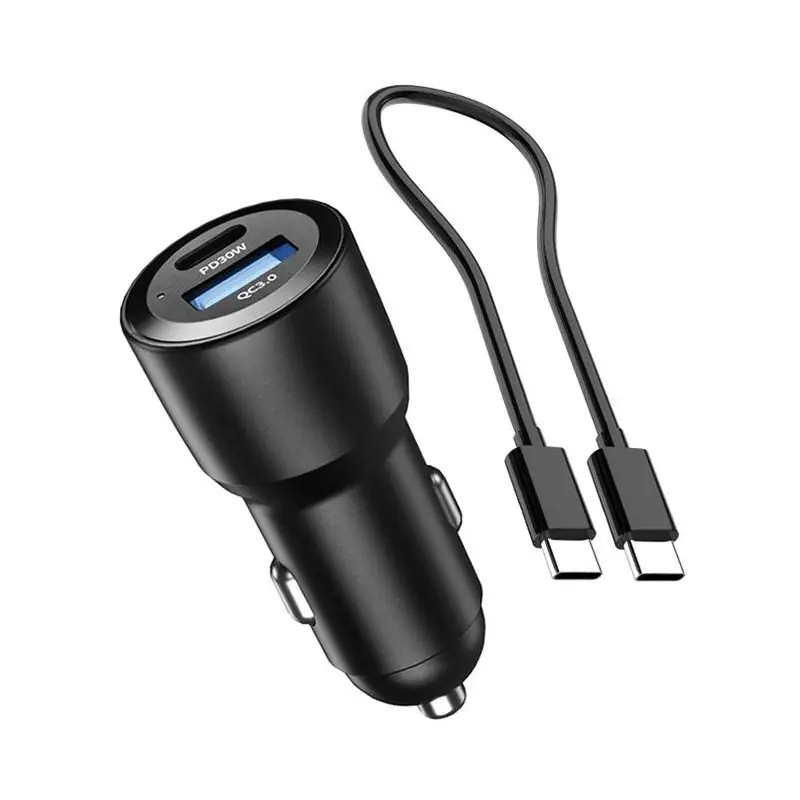 Bezpieczne zakupy Ładowarka samochodowa USB Typ C + USB - eXtremestyle® - 60 W - CC60CU