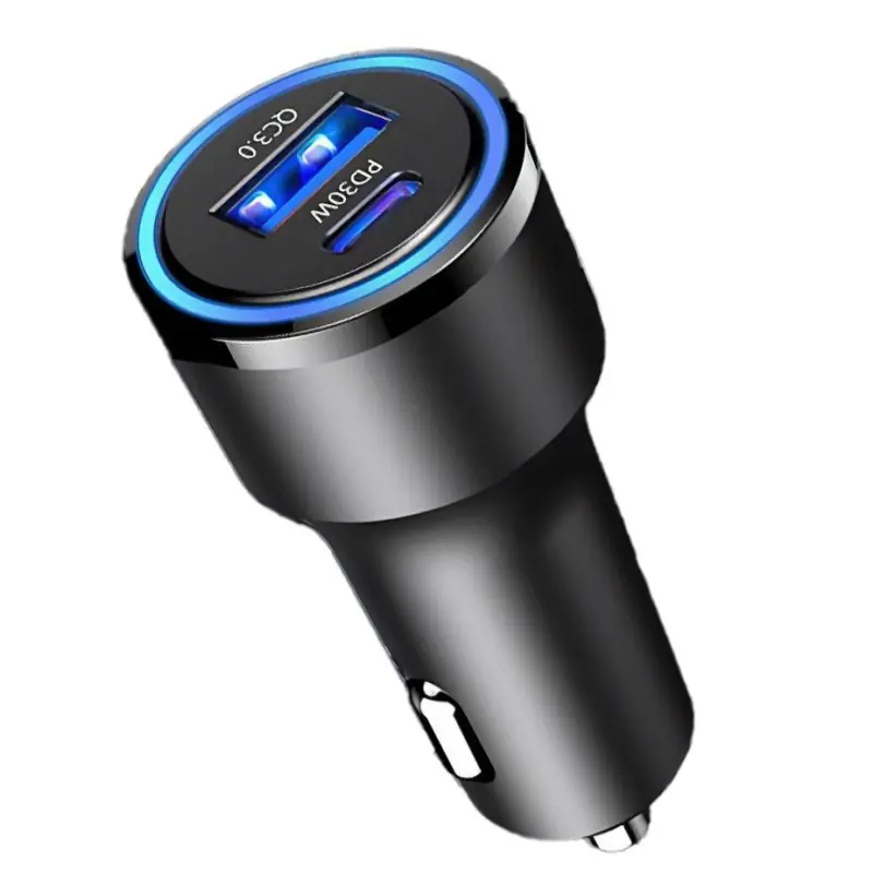 Bezpieczna płatność Ładowarka samochodowa USB Typ-C + USB - eXtremestyle® - 48 W - CC48CU