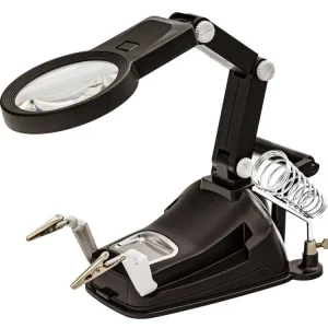 Dostępne od ręki Pomoce do lutowania DUŻA Trzecia ręka, stacja, uchwyt do lutowania Lupa 1