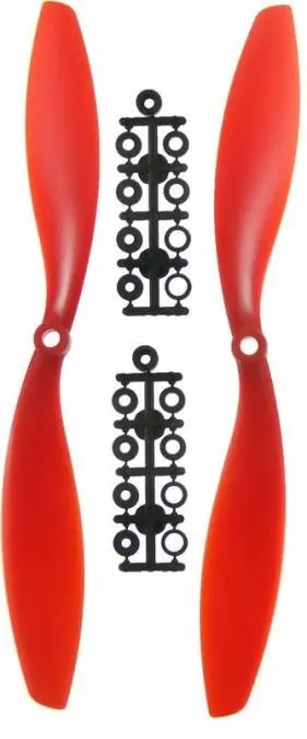 Komplet 2 śmigieł GPX Extreme (CW+CCW) 10x4.5 - czerwone Zniżka