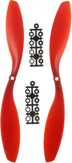 Komplet 2 śmigieł GPX Extreme (CW+CCW) 12x4.5 - czerwone Oferta limitowana