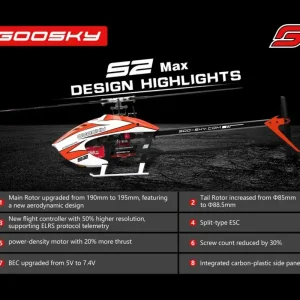 Ostatnia szansa Helikopter RC Goosky S2 MAX RTF