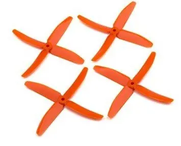 Śmigła Gemfan PC 4 Blade 5x4 pomarańczowe (2x CW + 2x CCW) Niska cena