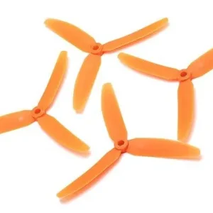 Śmigła Gemfan Glass Fiber Nylon 3 Blade 5x4.5 pomarańczowe (2x CW + 2x CCW) Niska cena