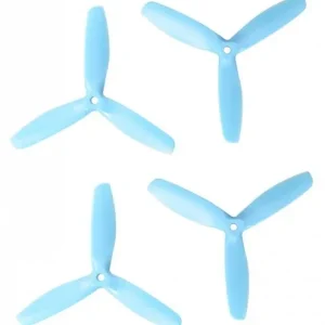 Śmigła Gemfan Glass Fiber Nylon 3 Blade 5x4.5 niebieskie (2x CW + 2x CCW) Nowość