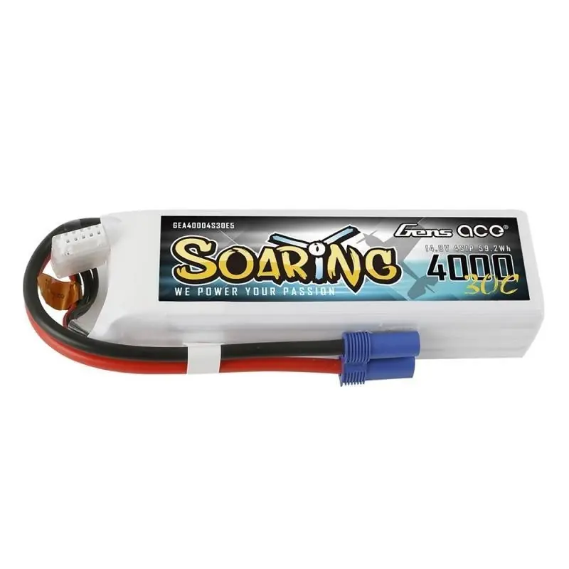 Rabat Akumulator Gens Ace Soaring 4000mAh 14.8V 30C 4S1P EC5