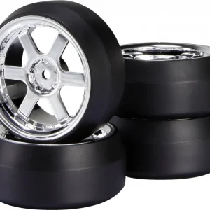 Szybka wysyłka Koła drift 4 szt. chrome komplet z oponami