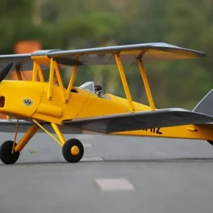 Ostatnie sztuki Samolot Tiger Moth (klasa 46 EP-GP)(wersja srebrno-żółta, 1,4m rozpiętości) ARF - VQ-Models