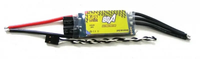 ESC GPX Extreme 80A 2-6S LiPo 45g Multirotor Łatwy zwrot