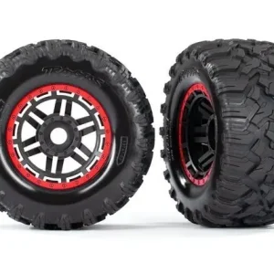 Bestseller TRAXXAS -- koła MAXX All-Terrain HEX 17mm - czerwone