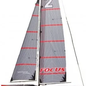 Żaglówka Focus III RTR (2.4GHz, 4CH, Wysokość 2042mm, Długość 995mm) Łatwy zwrot