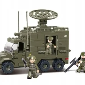 Ostatnie sztuki CIĘŻARÓWKA RADAR WOJSKO FIGURKI KLOCKI