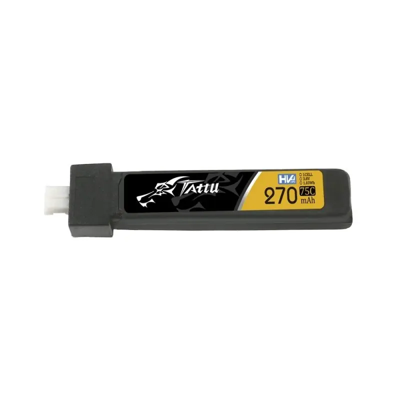 Łatwy zwrot Tattu 270mAh 3.8V 75C 1S1P HV Lipo Battery Pack with JST-PHR 2.0 plug