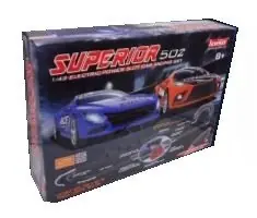 Kup online Zestaw Slot Cars Superior 502 1:43 - 765cm, 2 pętle, ściana, cyfrowy licznik, 240V