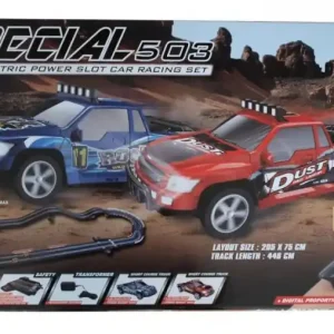 Zestaw Slot Cars Superior 503 1:43 - 446cm, skok, 2 mosty, 240V Darmowa dostawa