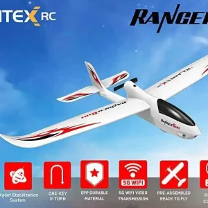 Obniżka ceny Elektroszybowiec RC Ranger 600 - 600mm FPV 5G WIFI Pchający silnik, żyroskop 761-2 RTF