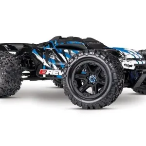 TRAXXAS 1/10 E-Revo 2 VXL 4WD - bezszczotkowy wersja niebieska Szybka dostawa