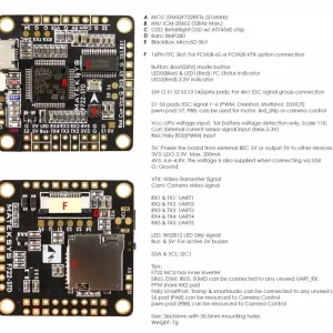 Szybka wysyłka KONTROLER do dronów wyścigowych MATEK F722-STD OSD Flight Controller