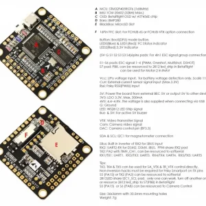 Premium KONTROLER do dronów wyścigowychMATEK F405-STD OSD Flight Controller