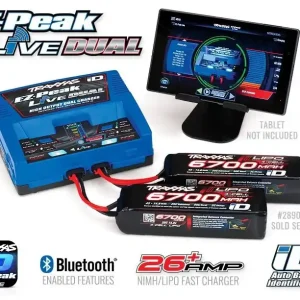 Obniżka ceny TRAXXAS - ładowarka sieciowa EZ-PEAK LiVE DUAL 220V / NiMh / LiPo / 16A / 2-4S 200W