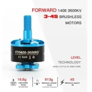 Silnik FD 1408 3600KV~ 0,613 kg ciągu Ostatnie sztuki
