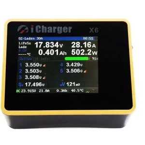 Zaawansowana Ładowarka Procesorowa iCharger X6 800W 30A LiPo 6S Bestseller