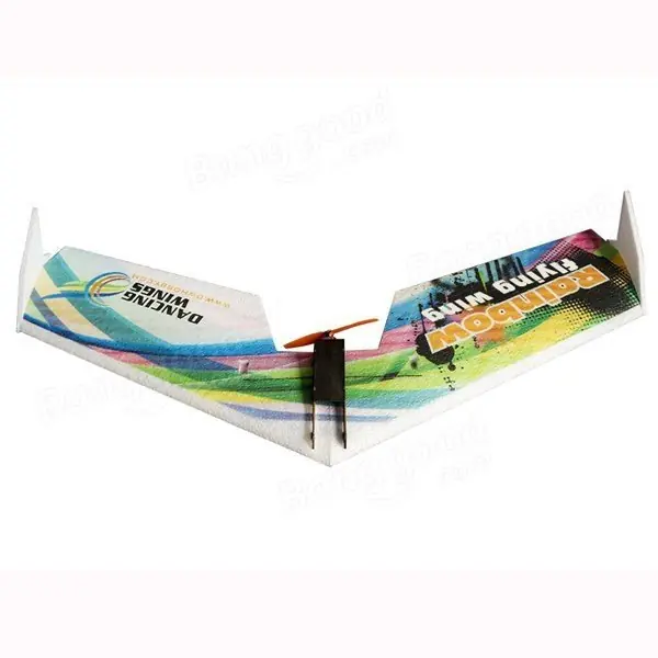 Hit sprzedaży Rainbow Flying Wing V2 EPP Kit + Motor + ESC + Servo (rozpiętość 800mm)