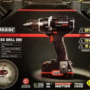 Bestseller PARKSIDE PERFORMANCE BRUSHLESS CORDLESS DRILL 20V bezszczotkowa wiertarka wkrętarka PABSP 20-LI B2